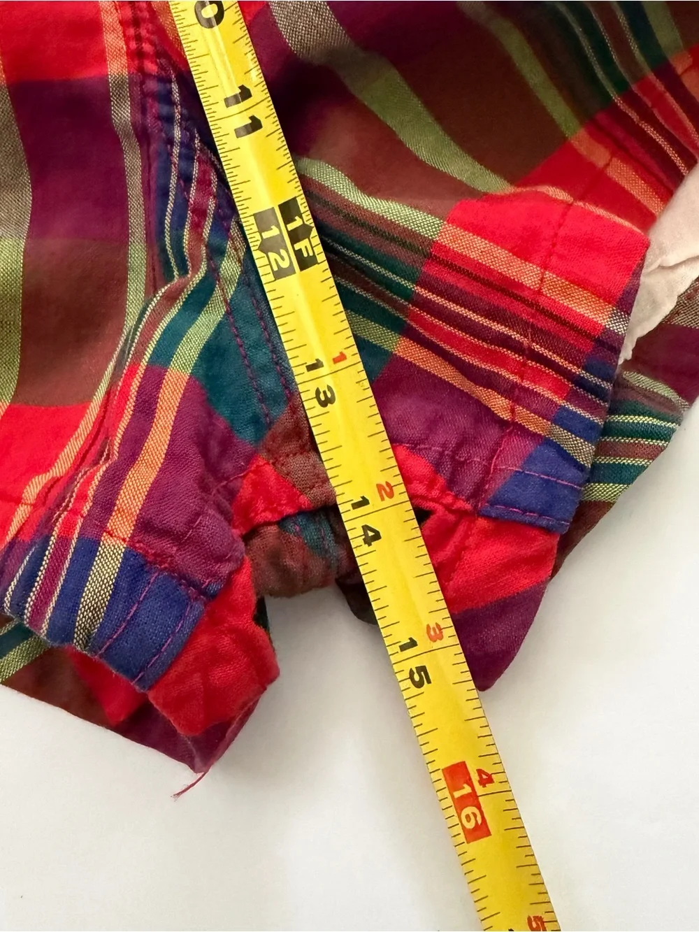 Vintage 1950s Plaid Swim Trunk Shorts McGregor Sportswear Americana Size 38